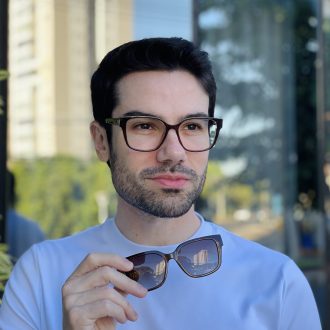 safine com br oculos 2 em 1 clip on masculino quadrado marrom danilo 5