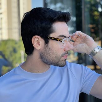 safine com br oculos 2 em 1 clip on masculino quadrado transparente alisson 10