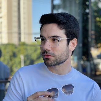 safine com br oculos 2 em 1 clip on masculino quadrado transparente danilo 7