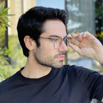 safine com br oculos 2 em 1 clip on masculino redondo cinza transparente joao 2 0 7