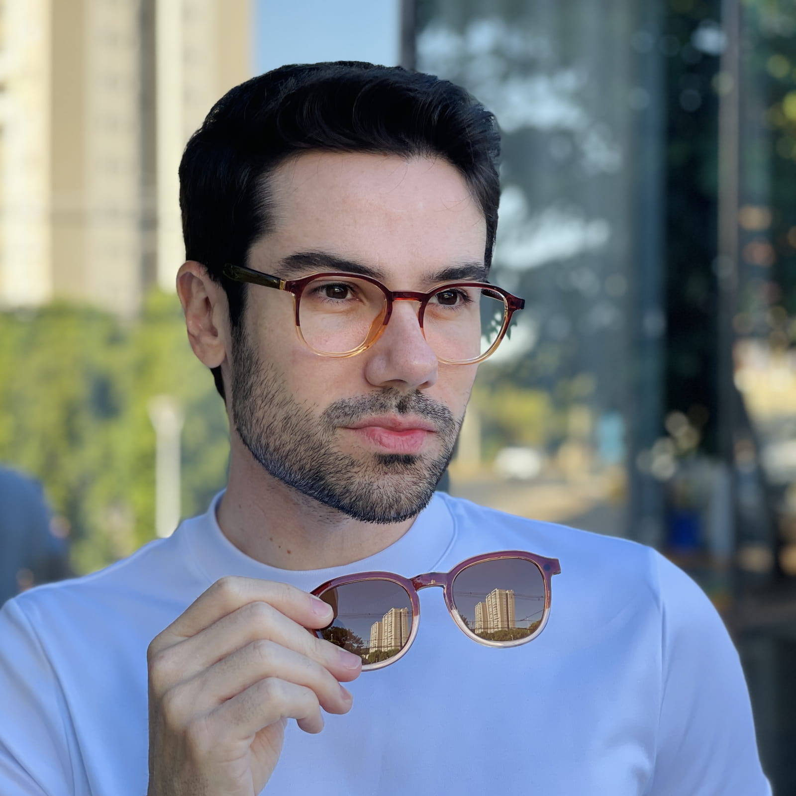 safine com br oculos 2 em 1 clip on masculino redondo marrom degrade alex 5 safine com br oculos 2 em 1 clip on masculino redondo marrom degrade alex 5