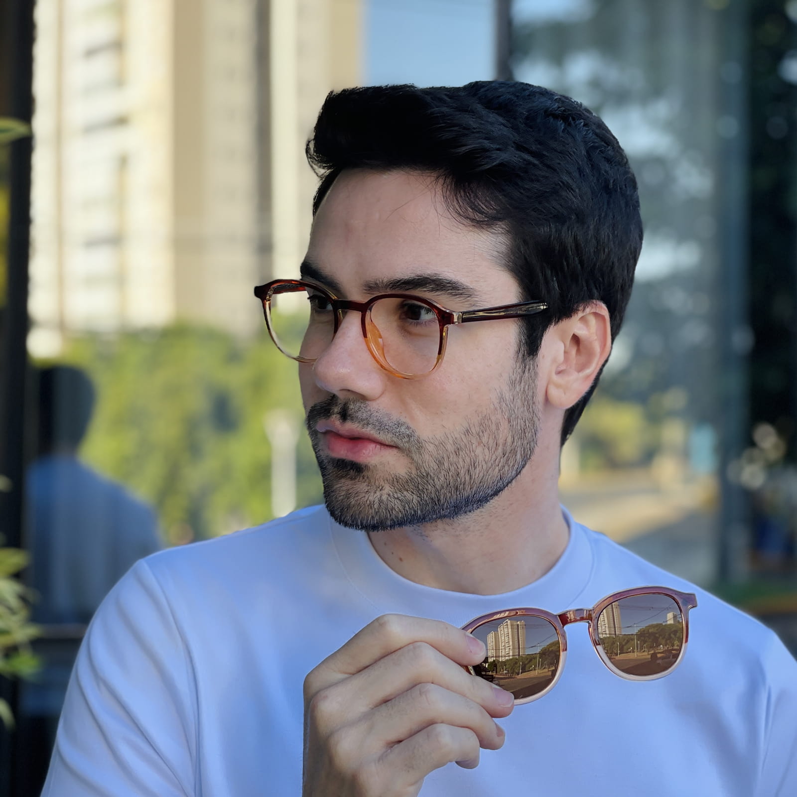 safine com br oculos 2 em 1 clip on masculino redondo marrom degrade alex 7 safine com br oculos 2 em 1 clip on masculino redondo marrom degrade alex 7