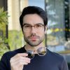 safine com br oculos 2 em 1 clip on masculino redondo marrom e transparente joao 24