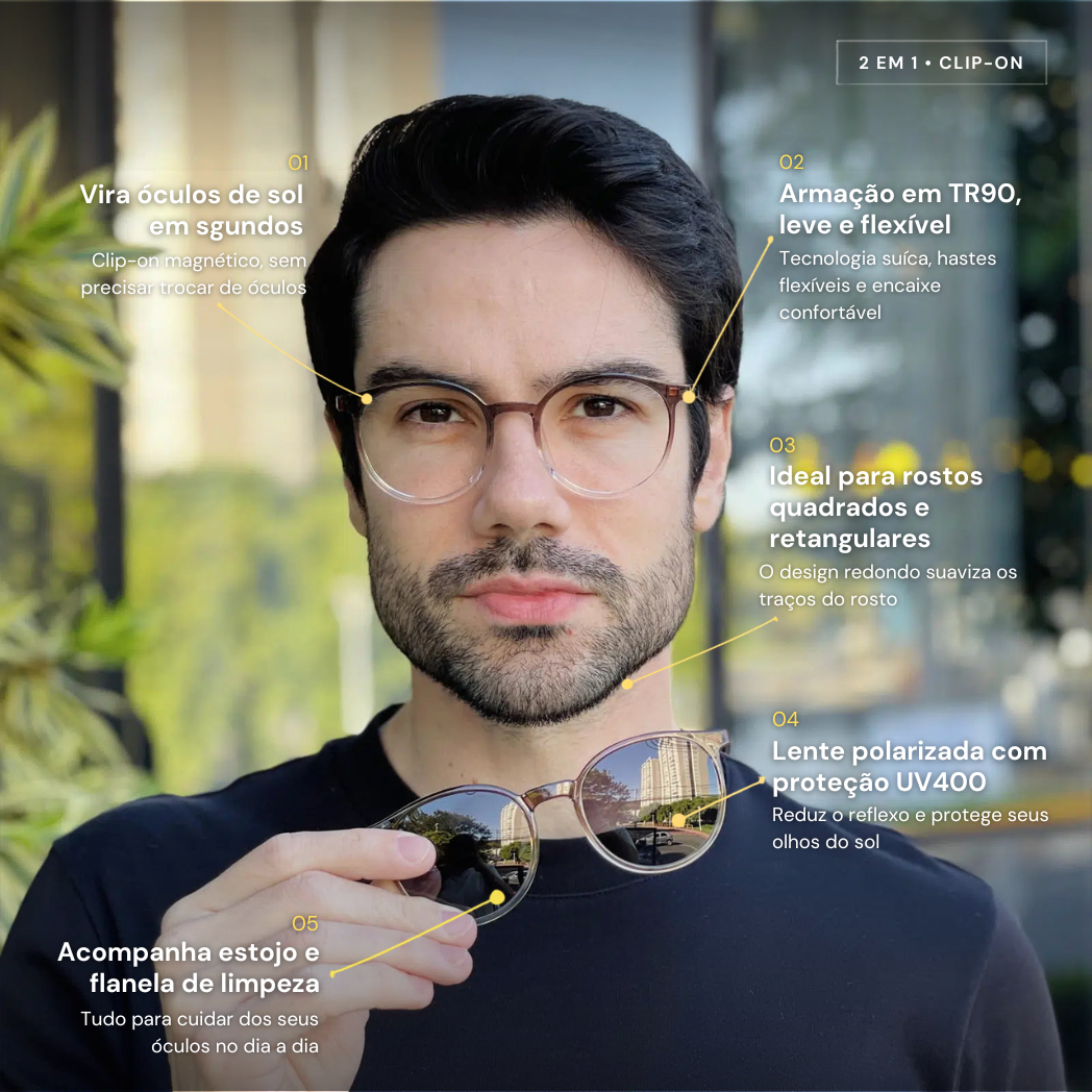safine com br oculos 2 em 1 clip on masculino redondo marrom e transparente joao safine com br oculos 2 em 1 clip on masculino redondo marrom e transparente joao