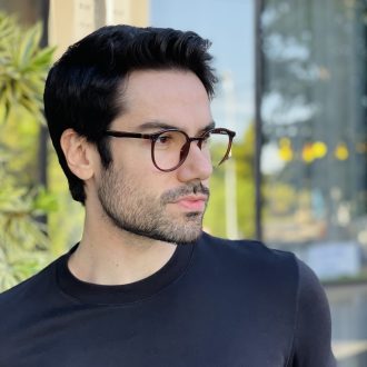 safine com br oculos 2 em 1 clip on masculino redondo marrom joao 10