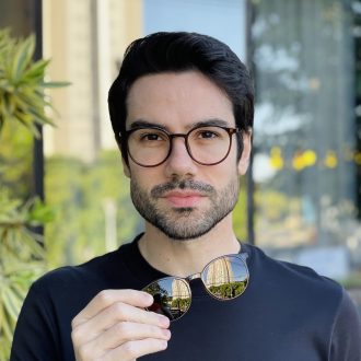 safine com br oculos 2 em 1 clip on masculino redondo marrom joao 4