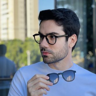 safine com br oculos 2 em 1 clip on masculino redondo preto alex 7