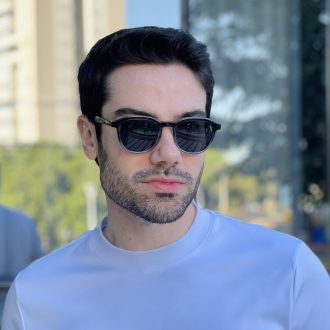 safine com br oculos 2 em 1 clip on masculino redondo preto transparente alex 1