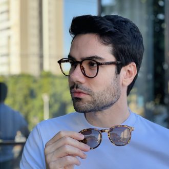 safine com br oculos 2 em 1 clip on masculino redondo tartaruga alex 7