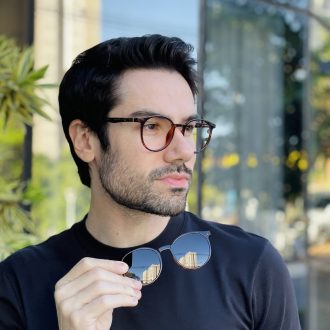 safine com br oculos 2 em 1 clip on masculino redondo tartaruga joao 6