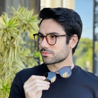 safine com br oculos 2 em 1 clip on masculino redondo tartaruga joao 7