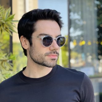 safine com br oculos 2 em 1 clip on masculino redondo transparente joao 1