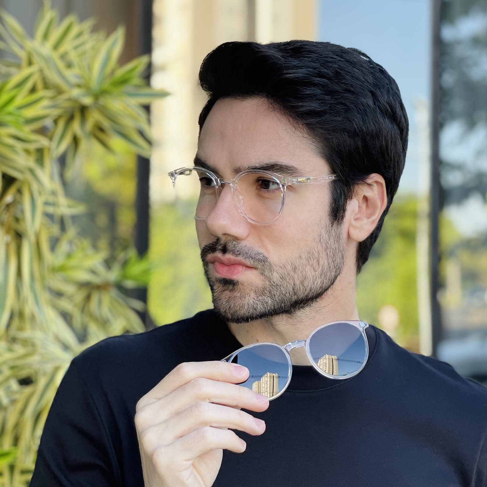 safine com br oculos 2 em 1 clip on masculino redondo transparente joao 7 safine com br oculos 2 em 1 clip on masculino redondo transparente joao 7