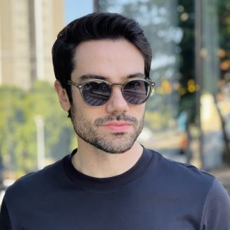 safine com br oculos 2 em 1 clip on masculino redondo verde transparente paulo