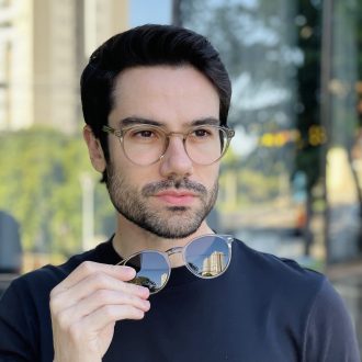 safine com br oculos 2 em 1 clip on masculino redondo verde transparente paulo 5