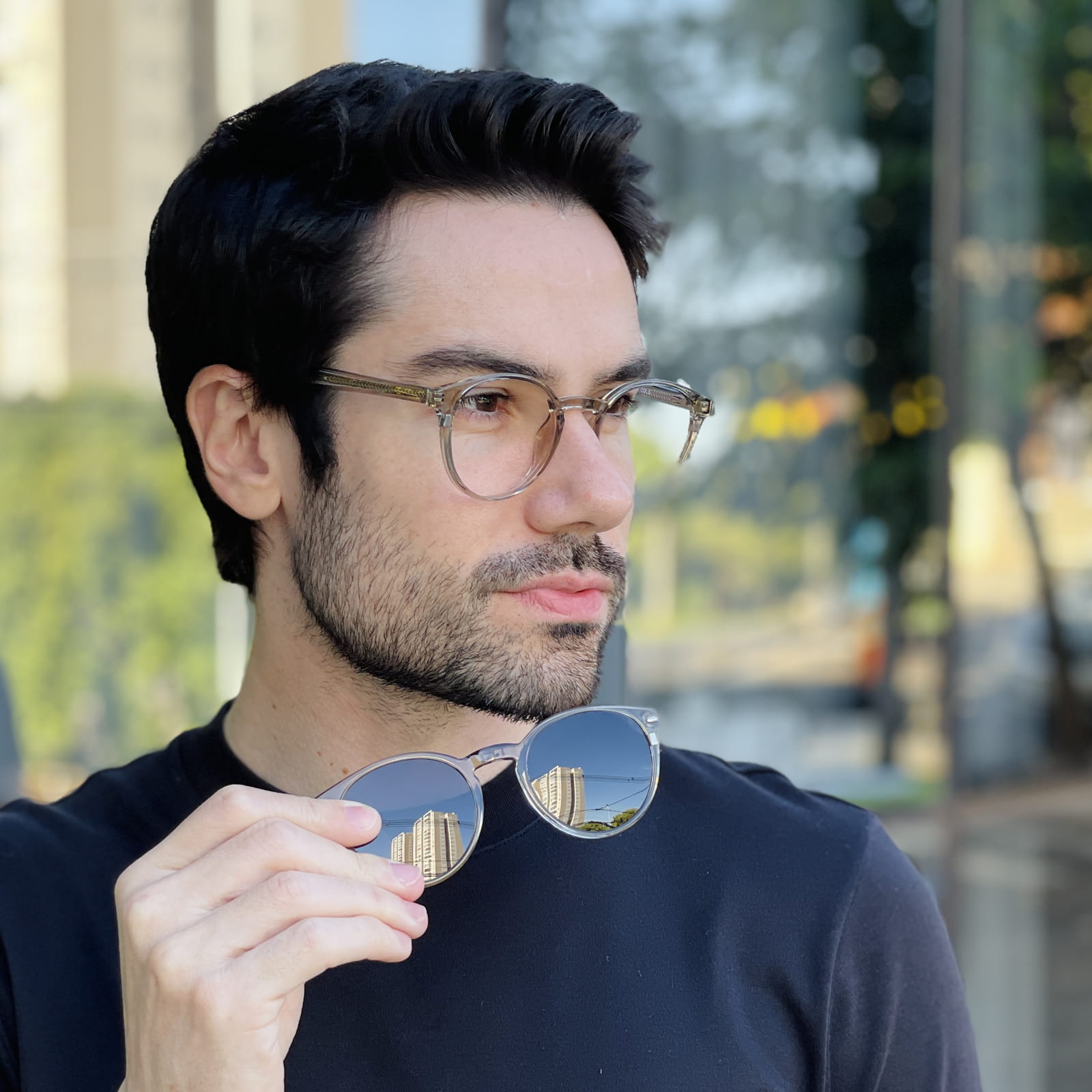 safine com br oculos 2 em 1 clip on masculino redondo verde transparente paulo 6 safine com br oculos 2 em 1 clip on masculino redondo verde transparente paulo 6