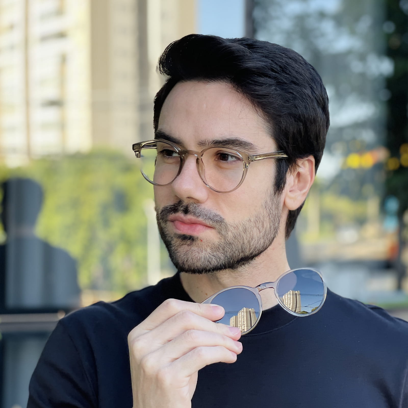 safine com br oculos 2 em 1 clip on masculino redondo verde transparente paulo 7 safine com br oculos 2 em 1 clip on masculino redondo verde transparente paulo 7