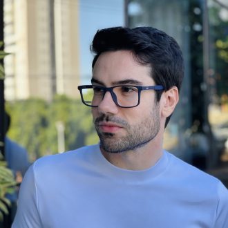 safine com br oculos 2 em 1 clip on masculino retangular azul vini 11