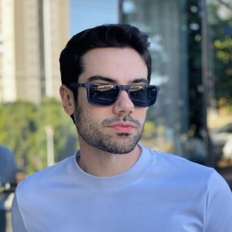 safine com br oculos 2 em 1 clip on masculino retangular azul vini