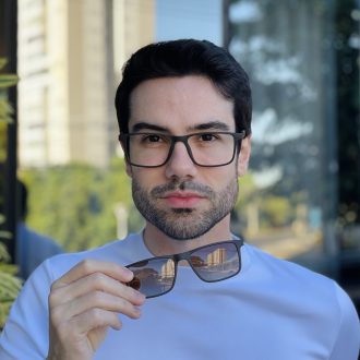 safine com br oculos 2 em 1 clip on masculino retangular marrom vini 4