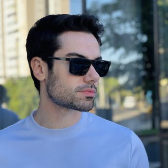 safine com br oculos 2 em 1 clip on masculino retangular preto e cinza leo 2