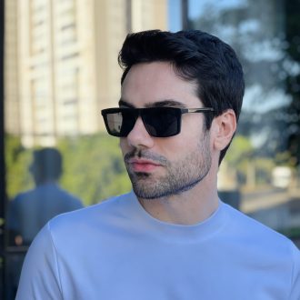 safine com br oculos 2 em 1 clip on masculino retangular preto e cinza leo 4