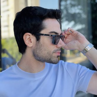safine com br oculos 2 em 1 clip on masculino retangular preto e cinza vini 2