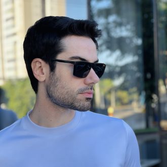 safine com br oculos 2 em 1 clip on masculino retangular preto fosco leo 1