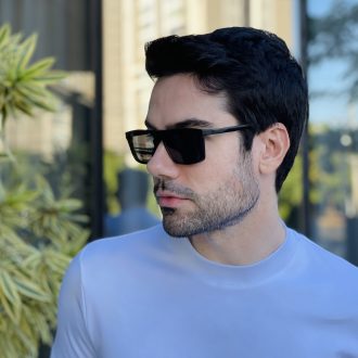 safine com br oculos 2 em 1 clip on masculino retangular preto fosco leo 3