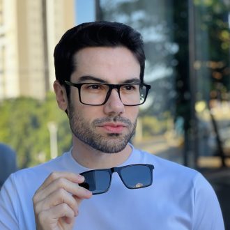 safine com br oculos 2 em 1 clip on masculino retangular preto leo 6