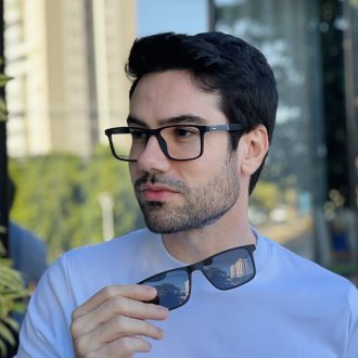 safine com br oculos 2 em 1 clip on masculino retangular preto vini 7