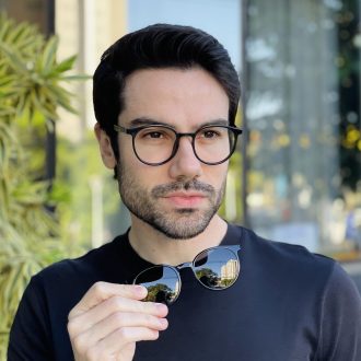 safine com br oculos 2 em 1 clip on redondo preto joao 5