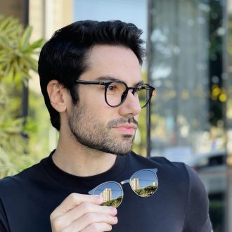 safine com br oculos 2 em 1 clip on redondo preto joao 6