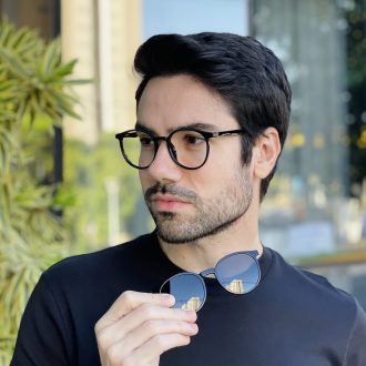 safine com br oculos 2 em 1 clip on redondo preto joao 7