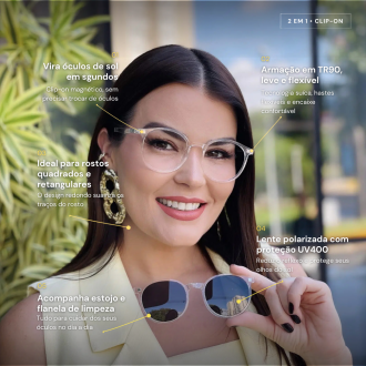 safine com br oculos 2 em 1 clip on redondo transparente melissa 3 0
