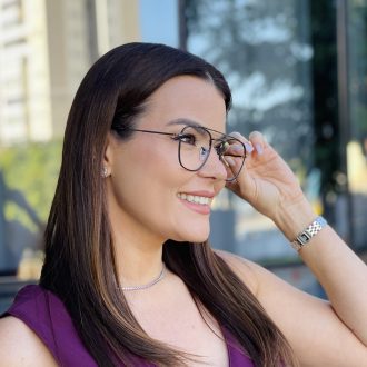 safine com br oculos de grau feminino aviador grafite larissa 2