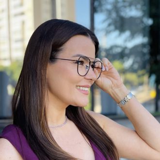 safine com br oculos de grau feminino aviador preto larissa 2
