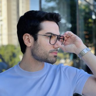 safine com br oculos de grau masculino aviador cinza matheus 2