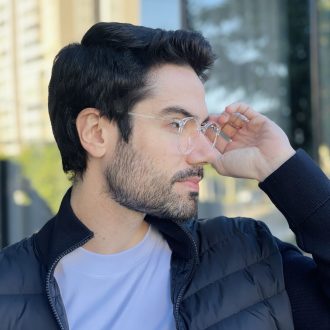safine com br oculos de grau masculino redondo transparente daniel 2