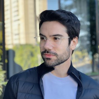 safine com br oculos de grau masculino redondo transparente daniel 3