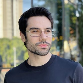 safine com br oculos de grau masculino retangular preto e prata fabio 2 0 1