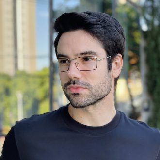 safine com br oculos de grau masculino retangular preto e prata fabio 2 0 3