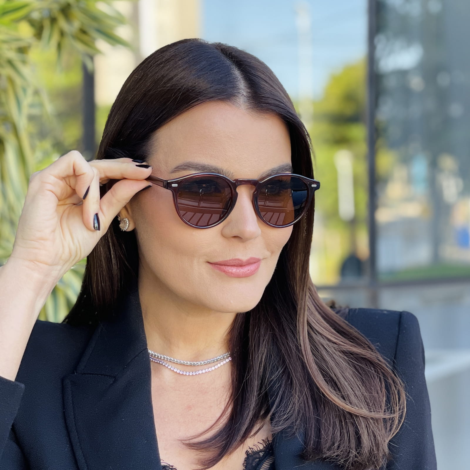 safine com br oculos de sol feminino redondo marrom cassia 1 safine com br oculos de sol feminino redondo marrom cassia 1