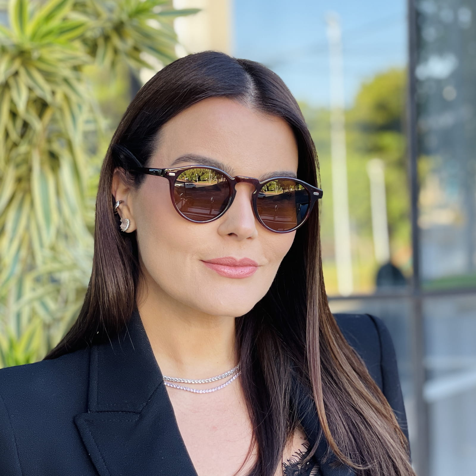 safine com br oculos de sol feminino redondo marrom cassia 3 safine com br oculos de sol feminino redondo marrom cassia 3