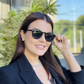 safine com br oculos de sol feminino redondo preto cassia 3