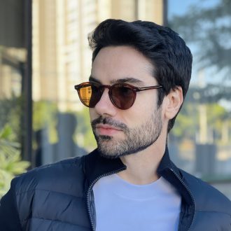 safine com br oculos de sol masculino redondo marrom bernardo 3