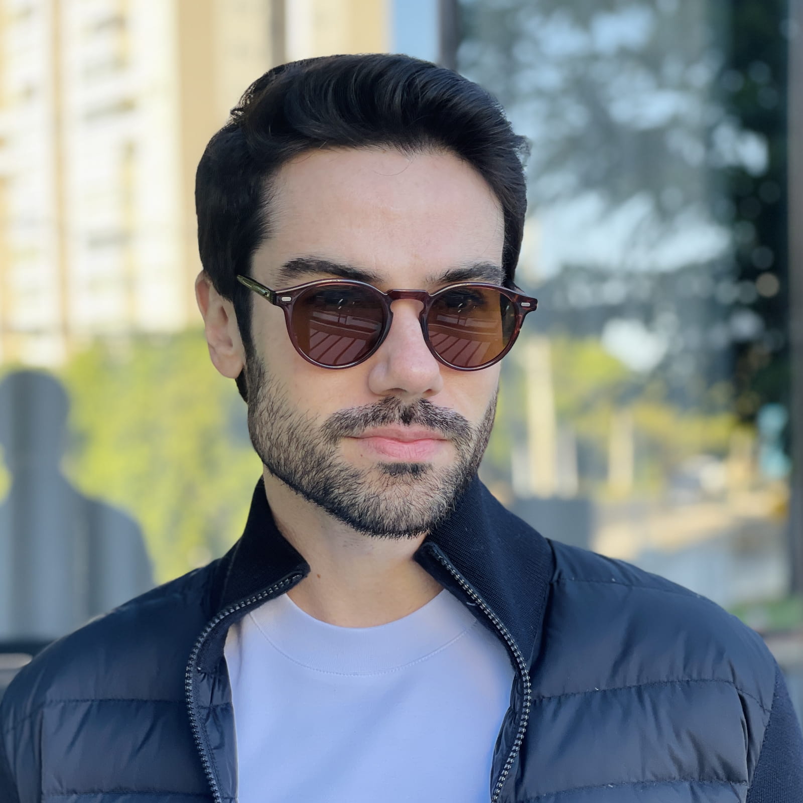 safine com br oculos de sol masculino redondo marrom bernardo safine com br oculos de sol masculino redondo marrom bernardo
