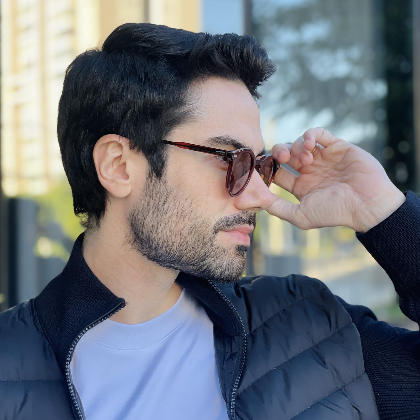 safine com br oculos de sol masculino redondo marrom caue 2 safine com br oculos de sol masculino redondo marrom caue 2