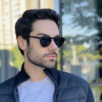 safine com br oculos de sol masculino redondo preto bernardo 1