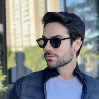 safine com br oculos de sol masculino redondo preto bernardo 3